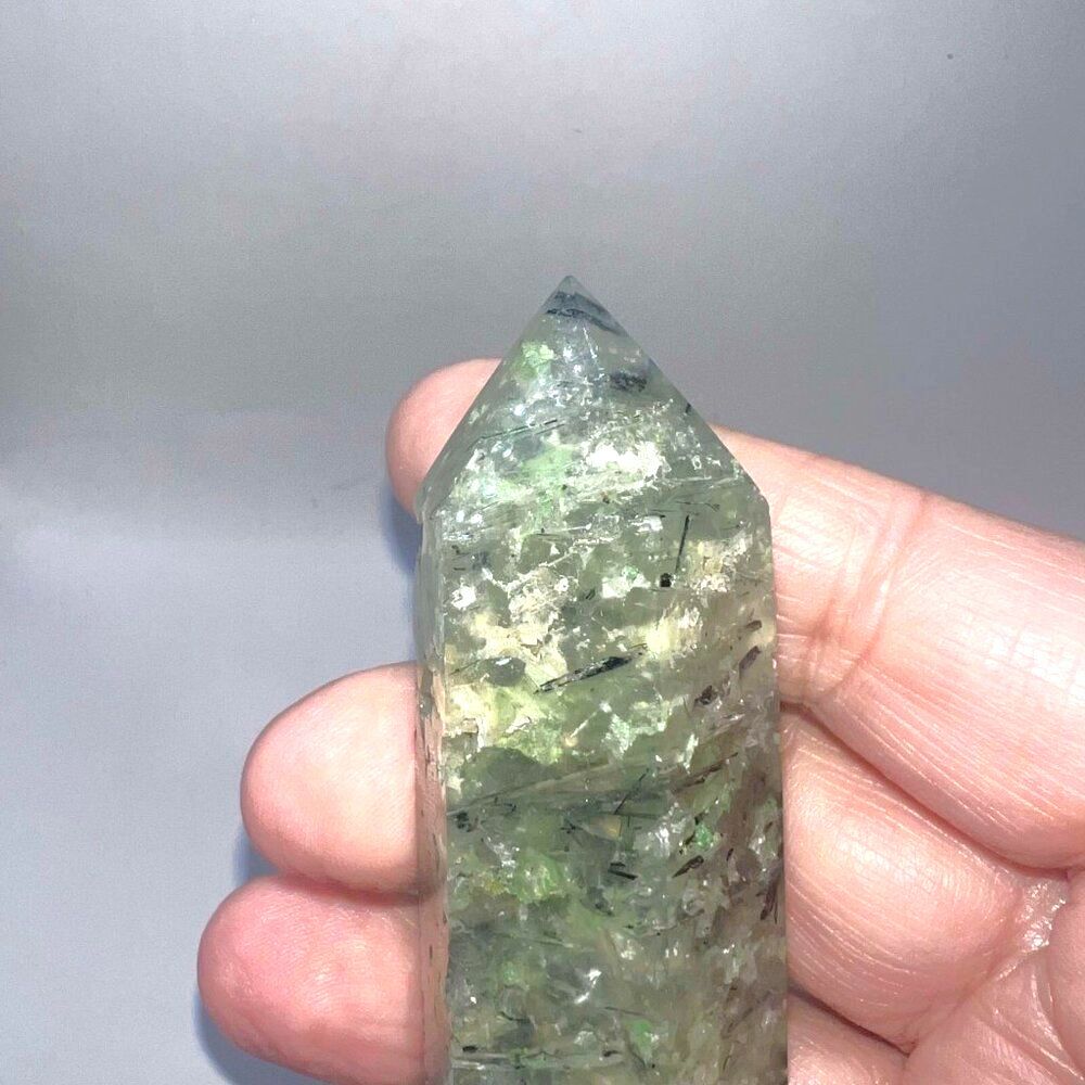Prehnite Tower/Point - Picture 2 of 9